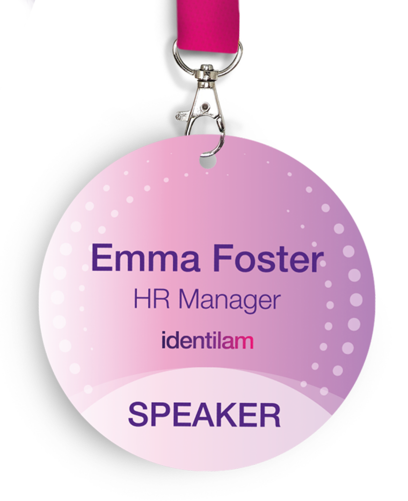 Event Name Badge Design Identilam