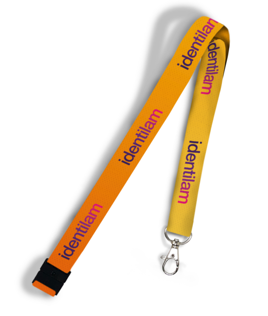 Fluorescent yellow Custom Print Personalised Lanyard Any Name Any Text 