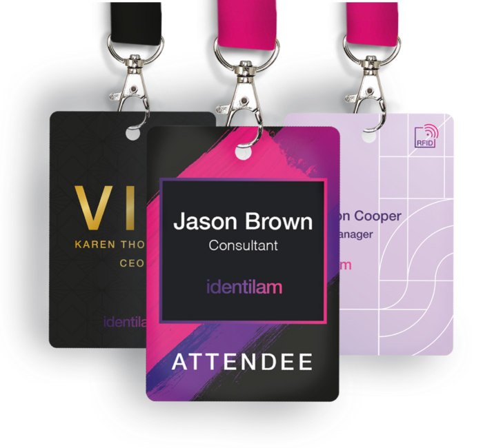 Plastic badges for conferences and professional events | identilam