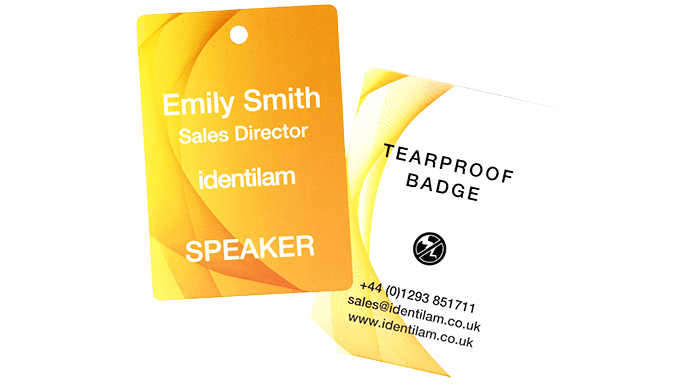 Tear-Resistant Paper Event Badges - Event Badger